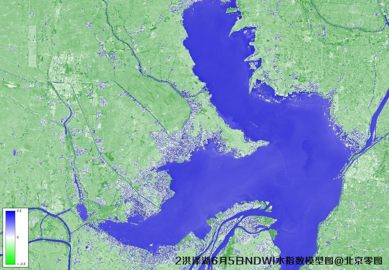 洪泽湖6月份卫星图及多光谱数据