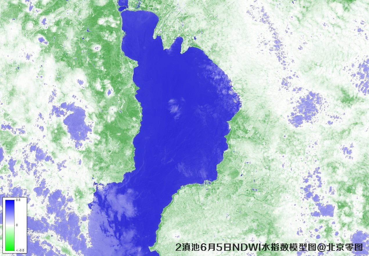 滇池6月份卫星图及多光谱数据