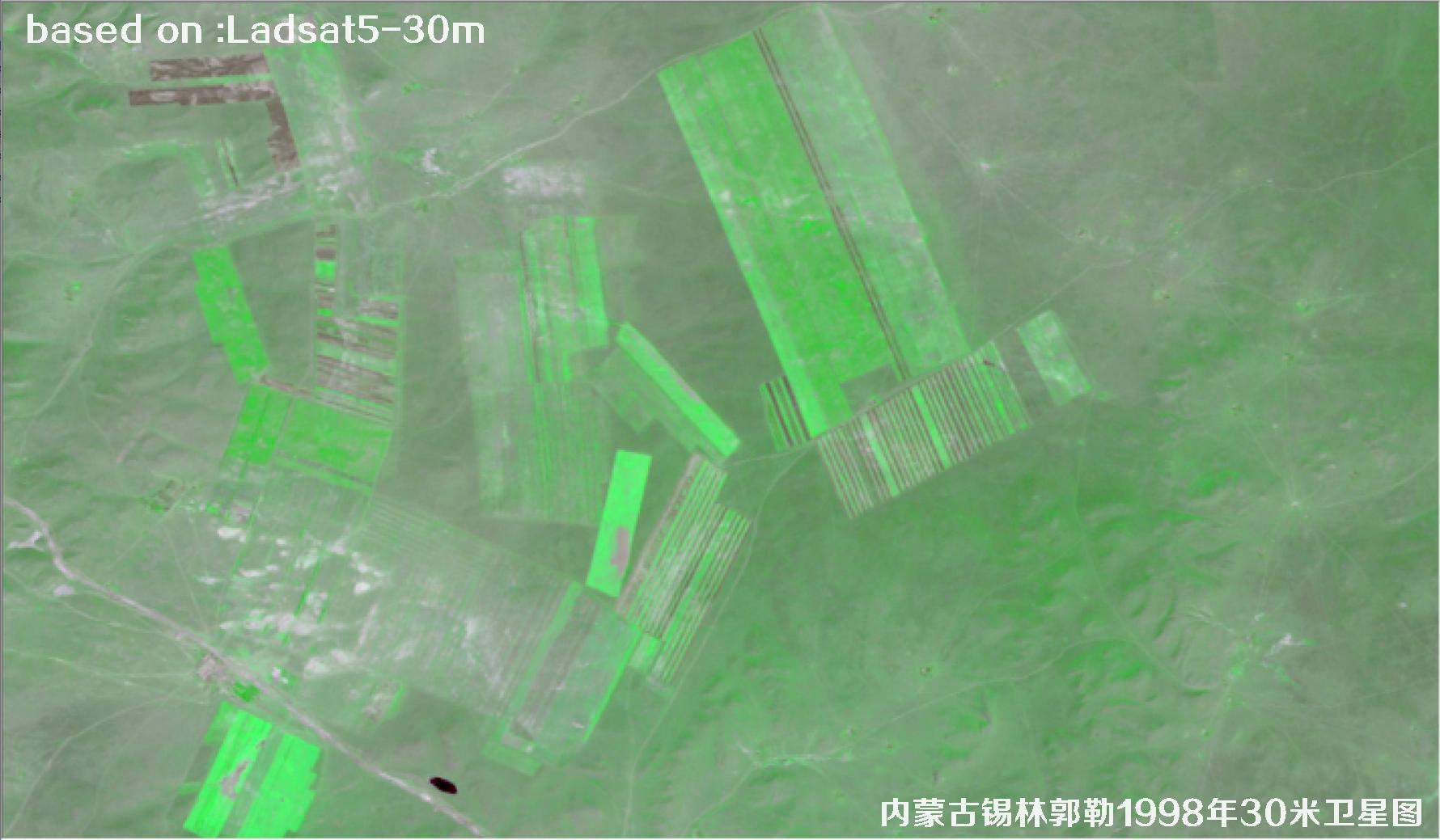 Inner Mongolia Xilin Gol 1998 30m Landsat5 Satellite Image 2