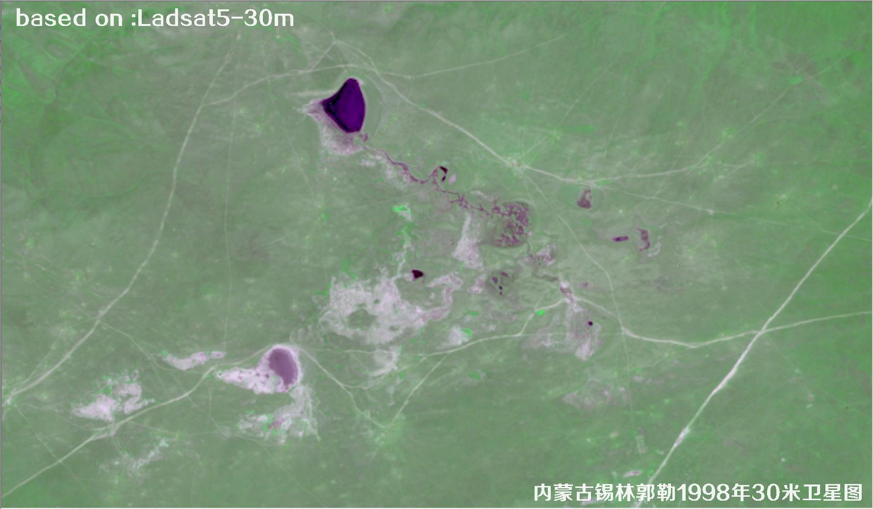 Inner Mongolia Xilin Gol 1998 30m Landsat5 Satellite Image 4