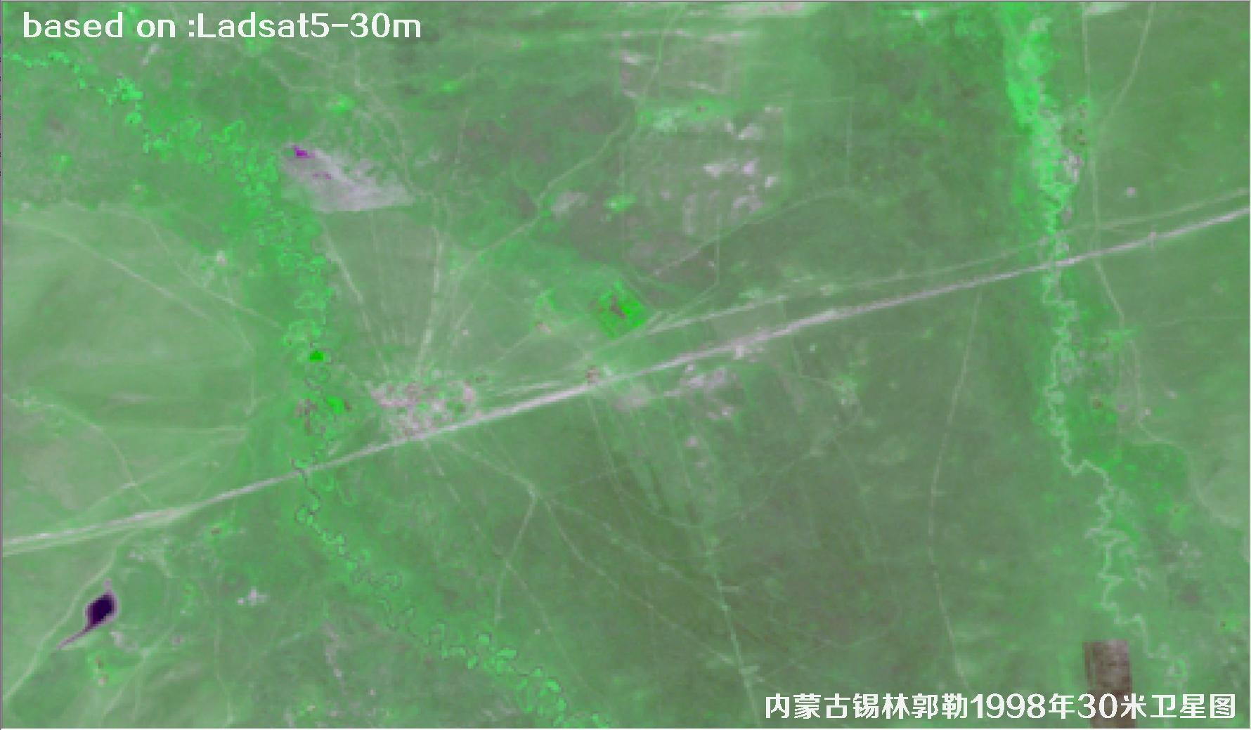 Inner Mongolia Xilin Gol 1998 30m Landsat5 Satellite Image 5