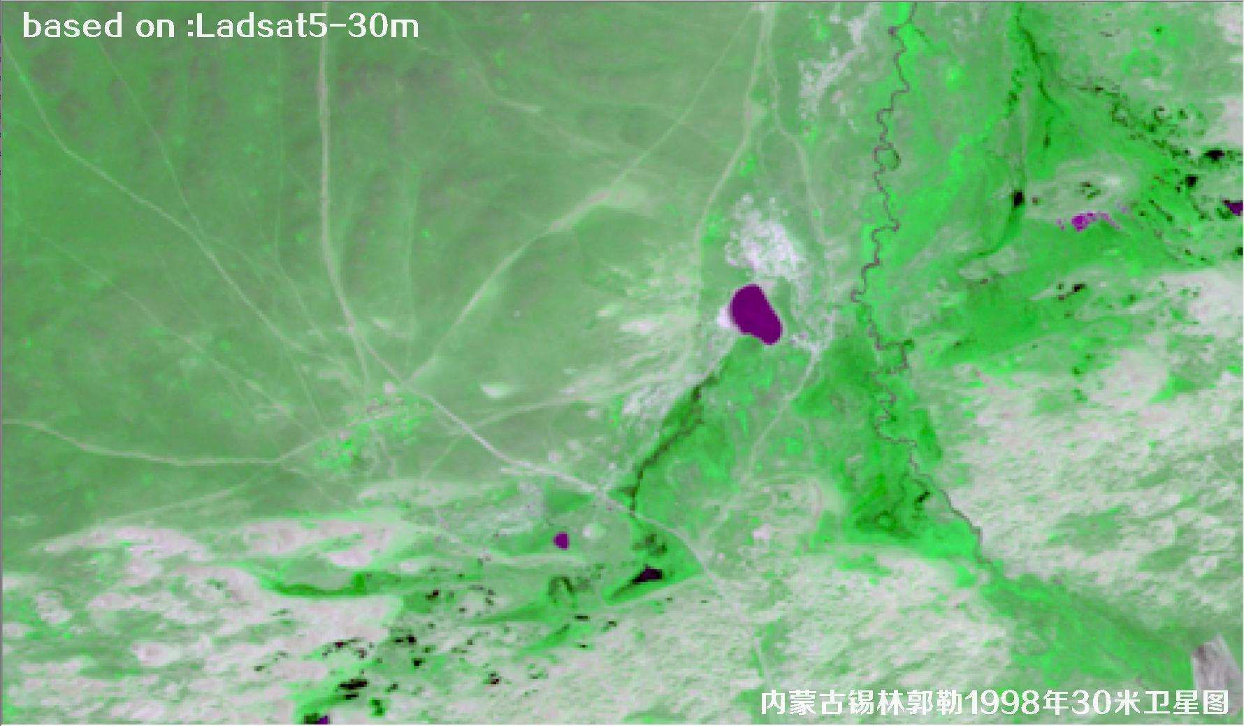 Inner Mongolia Xilin Gol 1998 30m Landsat5 Satellite Image 8