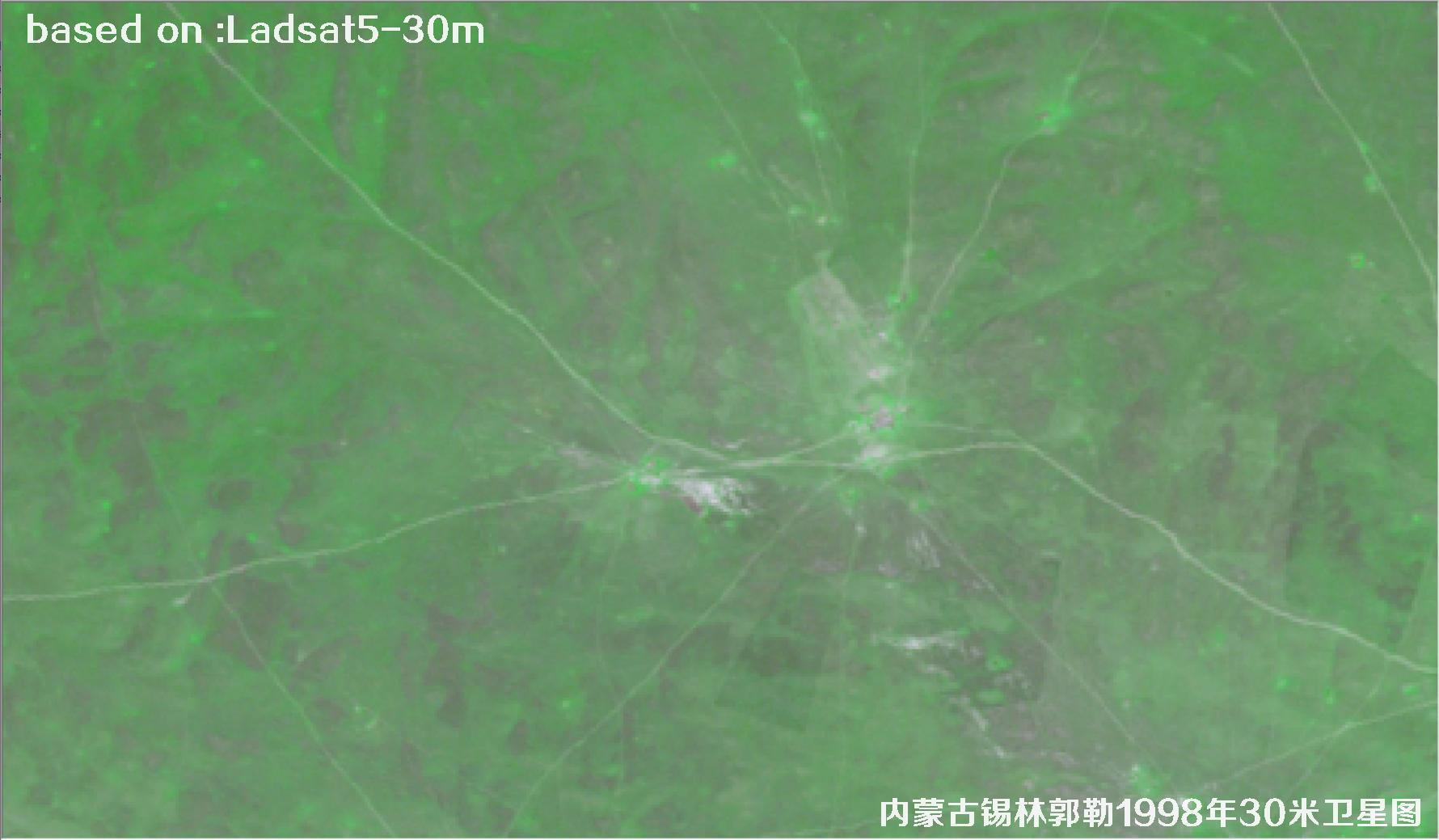 Inner Mongolia Xilin Gol 1998 30m Landsat5 Satellite Image 9