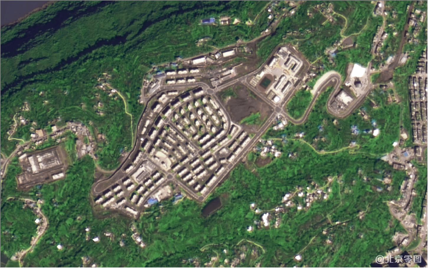 四川省雷波县最新2米卫星图
