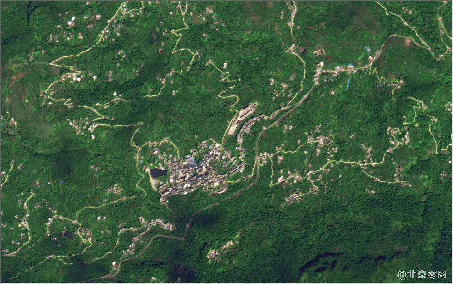 四川省雷波县最新2米卫星图