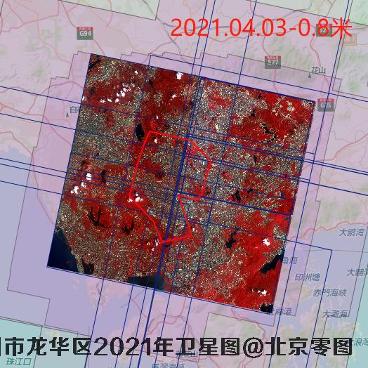 龙华区2021年国产高分辨率卫星更新频次报告
