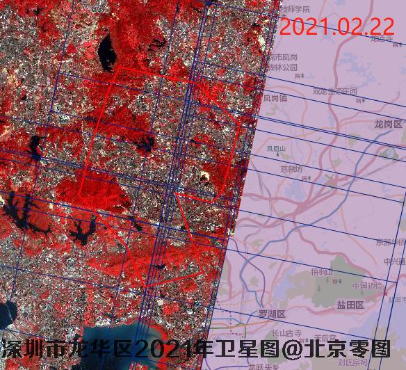 龙华区2021年国产高分辨率卫星更新频次报告