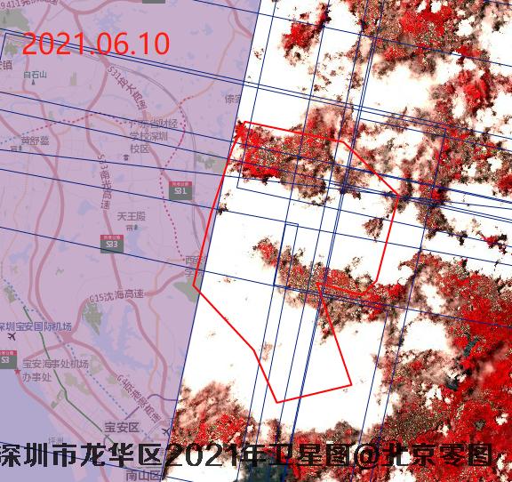 龙华区2021年国产高分辨率卫星更新频次报告