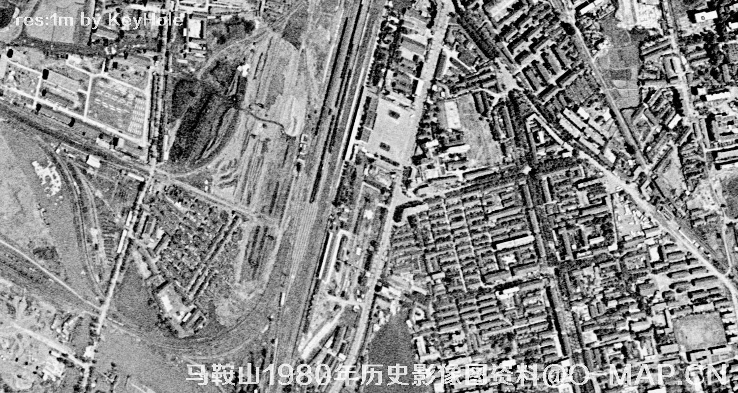 安徽省马鞍山市1980年历史影像图资料