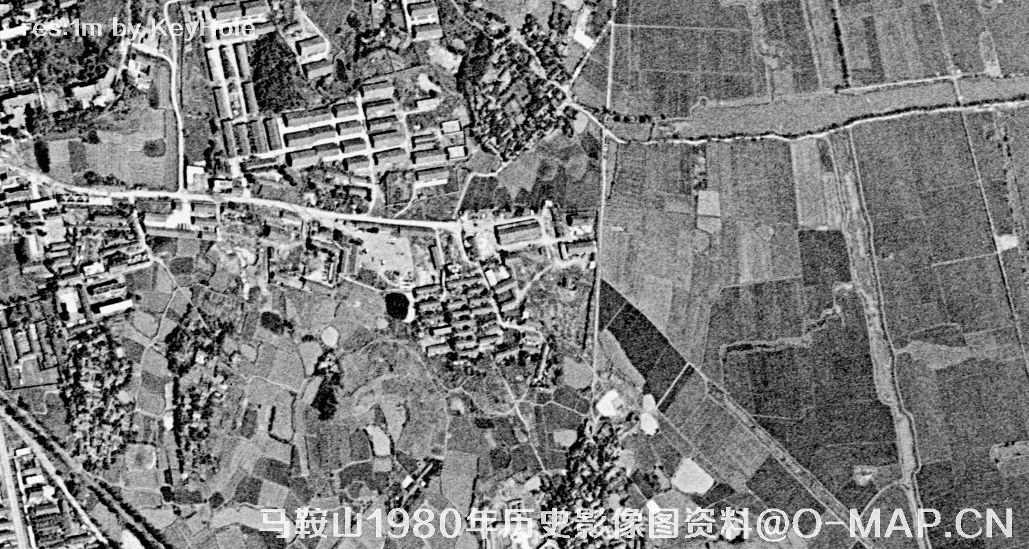 安徽省马鞍山市1980年历史影像图资料