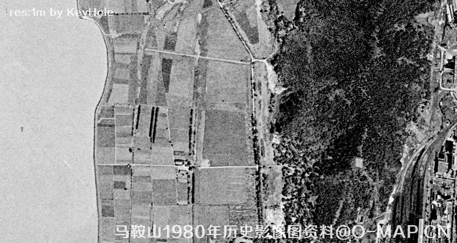 安徽省马鞍山市1980年历史影像图资料
