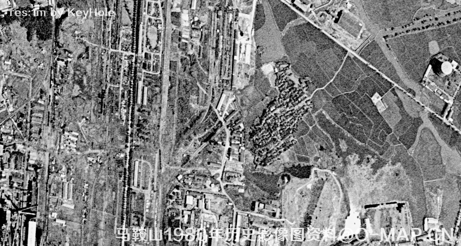 安徽省马鞍山市1980年历史影像图资料
