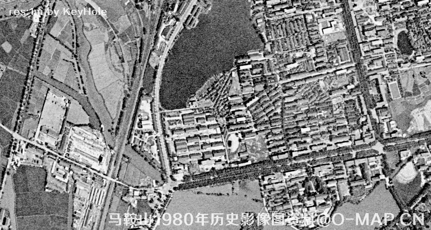 安徽省马鞍山市1980年历史影像图资料