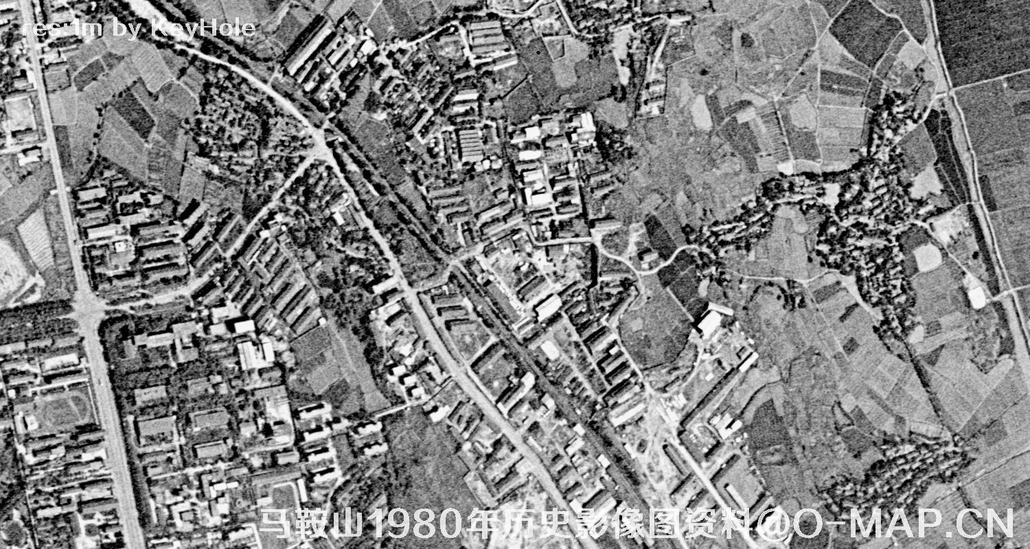 安徽省马鞍山市1980年历史影像图资料