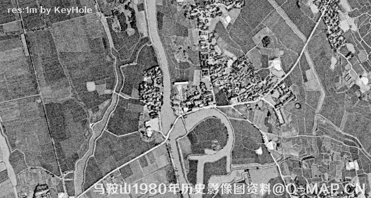 安徽省马鞍山市1980年历史影像图资料