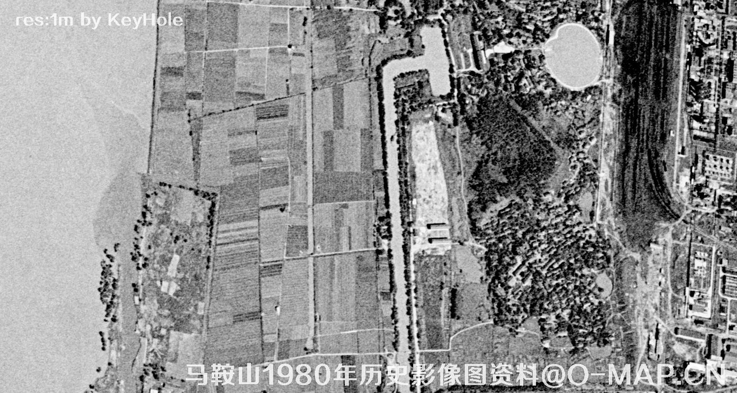 安徽省马鞍山市1980年历史影像图资料