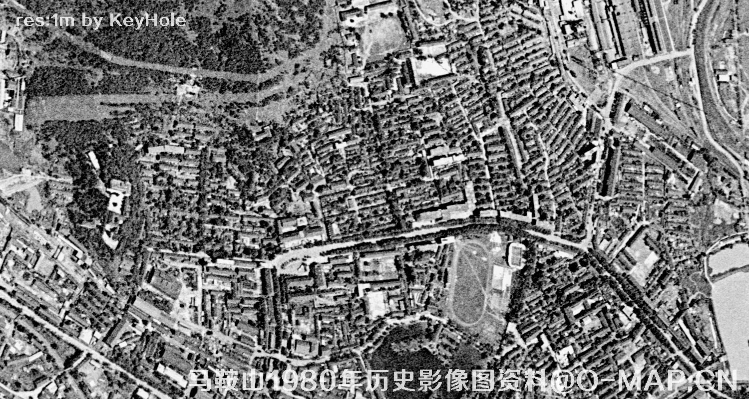 安徽省马鞍山市1980年历史影像图资料
