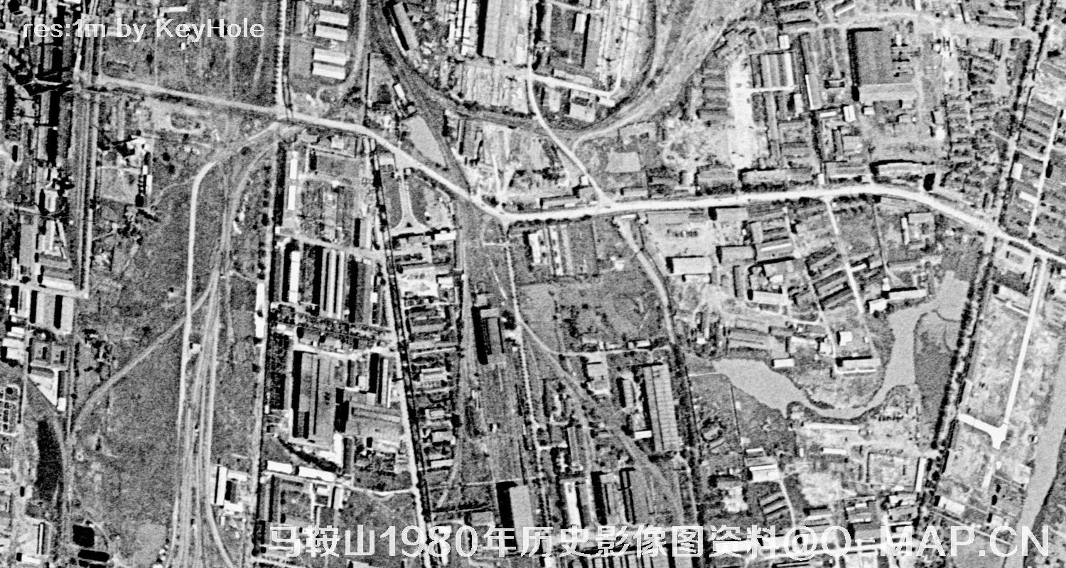 安徽省马鞍山市1980年历史影像图资料