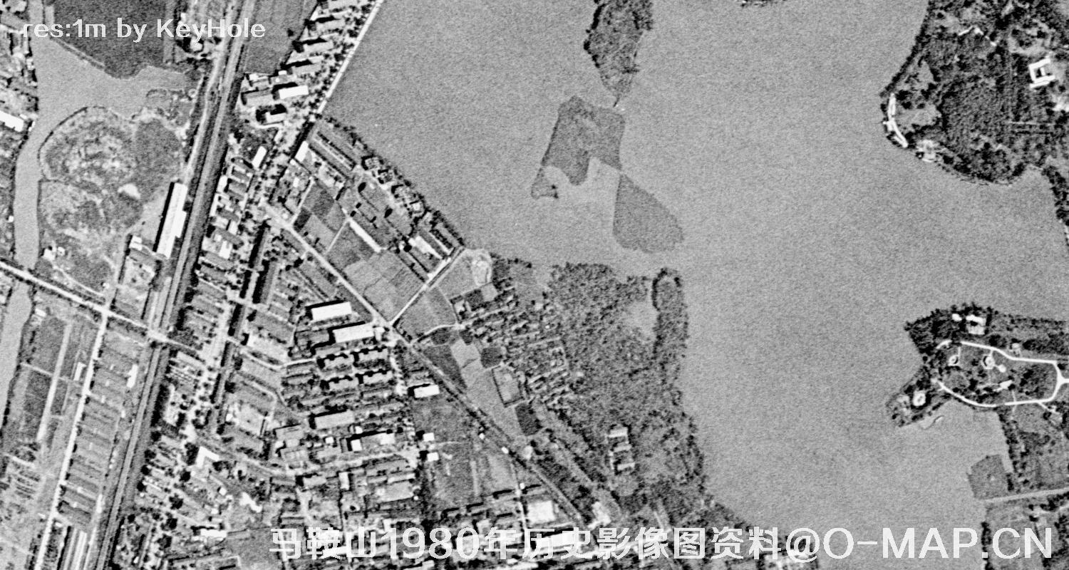 安徽省马鞍山市1980年历史影像图资料