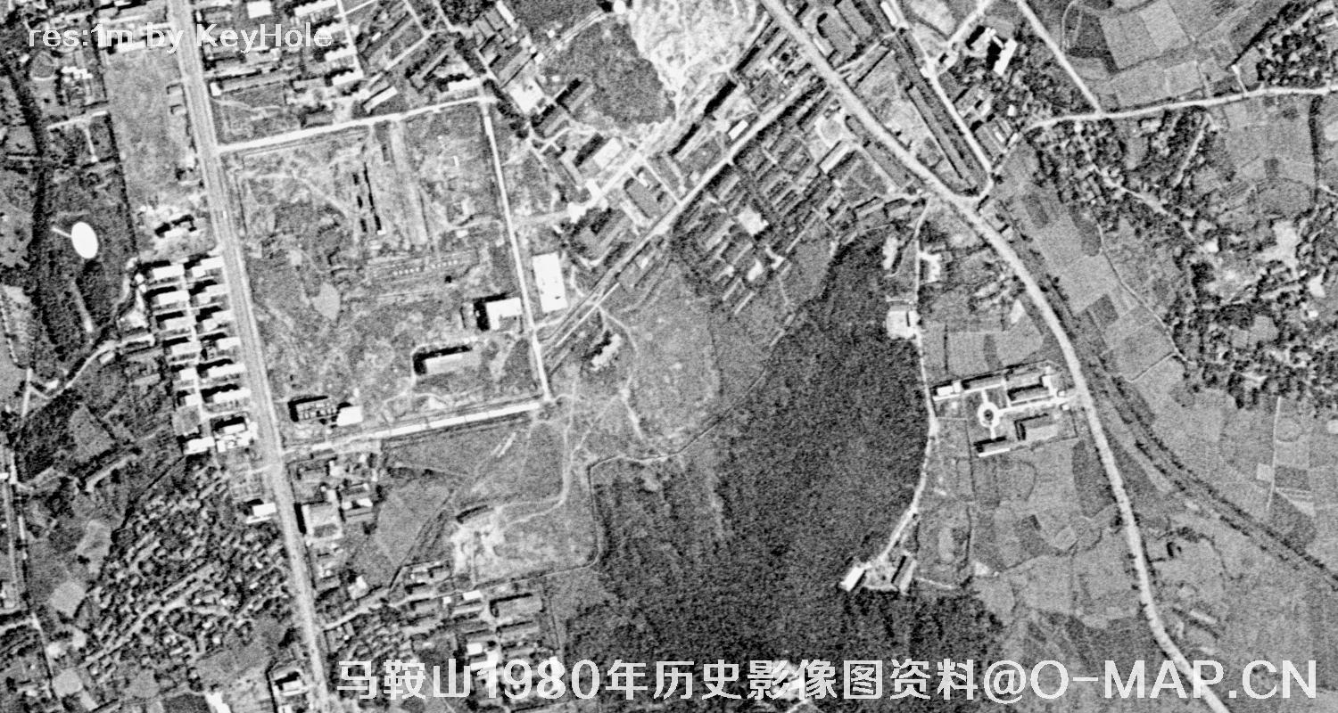 安徽省马鞍山市1980年历史影像图资料