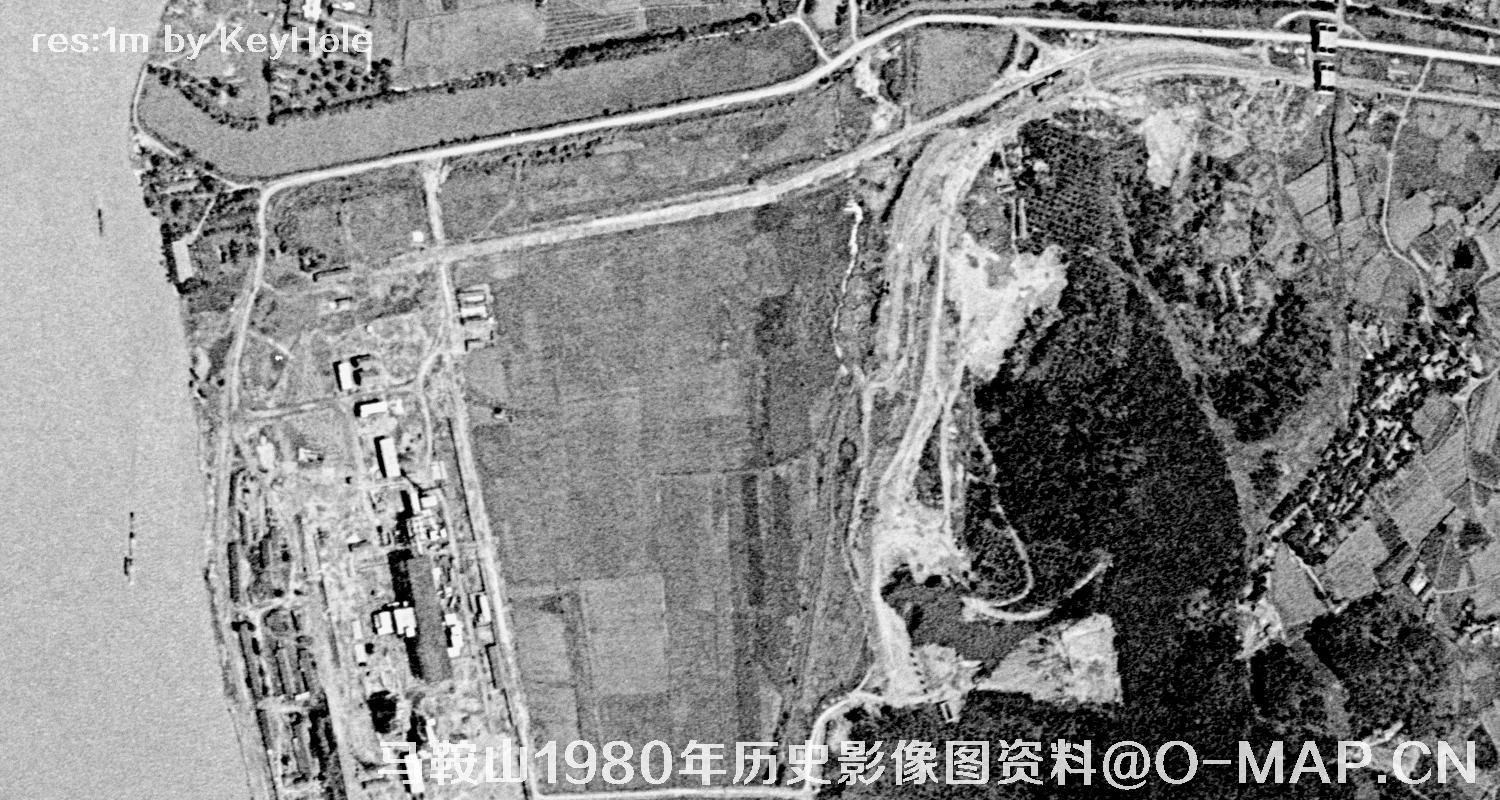 安徽省马鞍山市1980年历史影像图资料