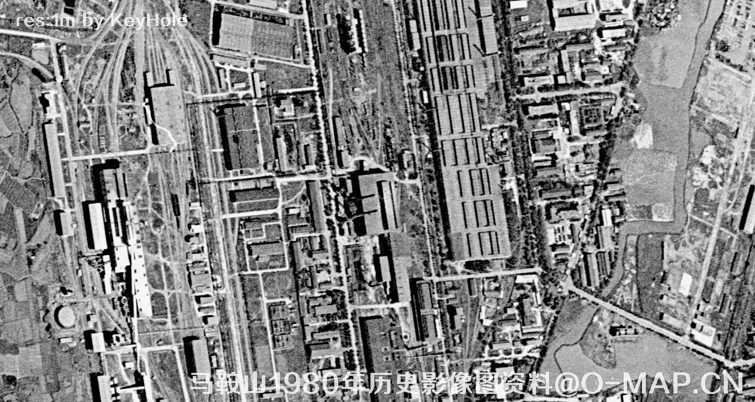 安徽省马鞍山市1980年历史影像图资料