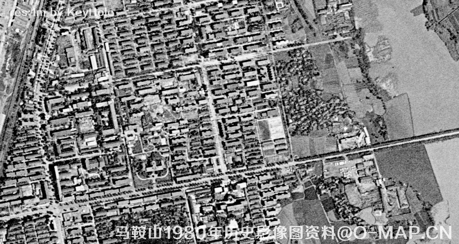 安徽省马鞍山市1980年历史影像图资料