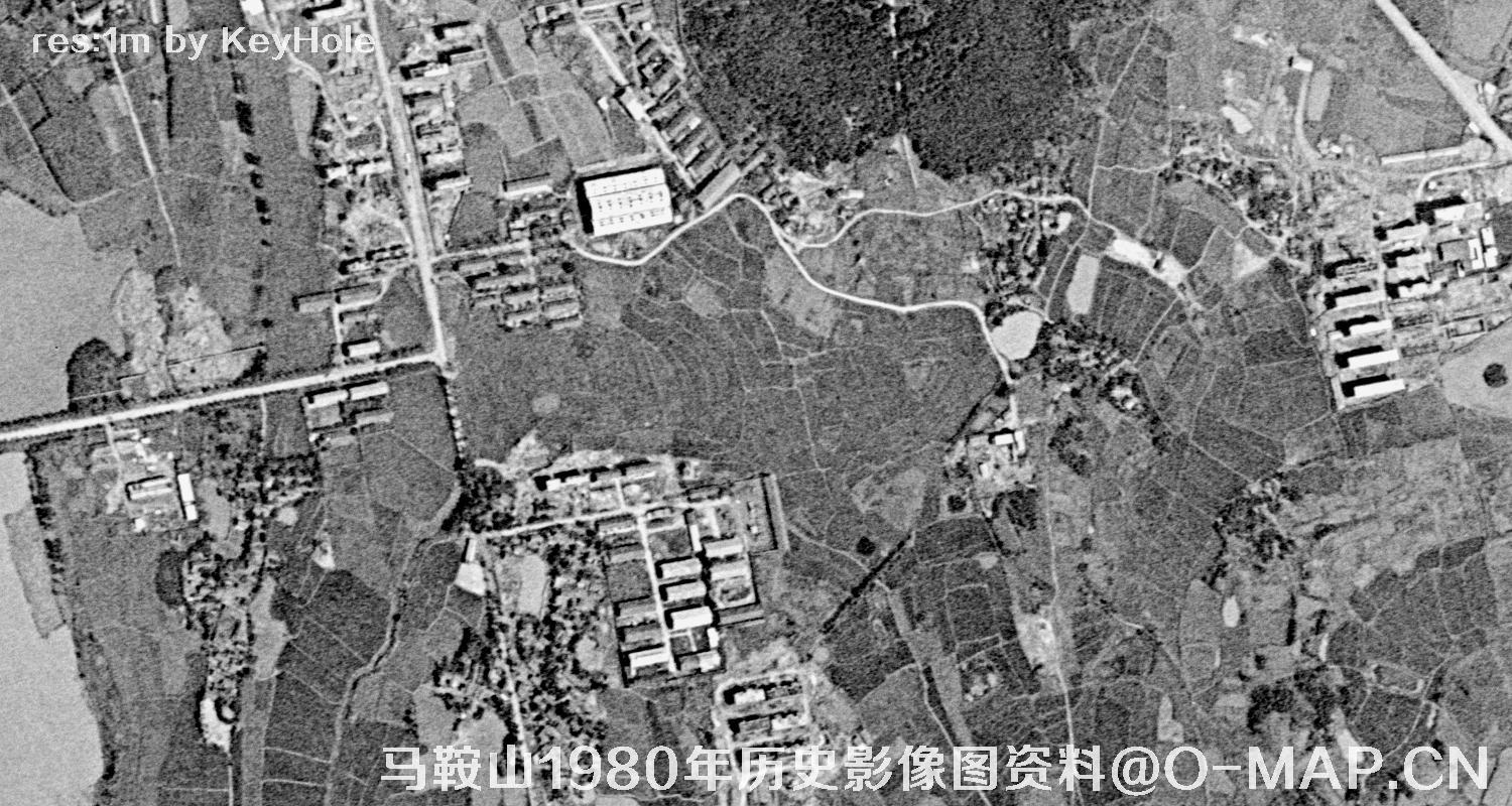 安徽省马鞍山市1980年历史影像图资料