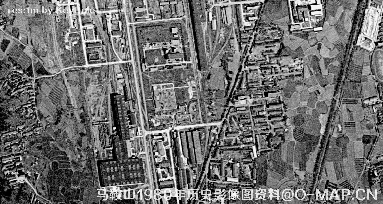 安徽省马鞍山市1980年历史影像图资料