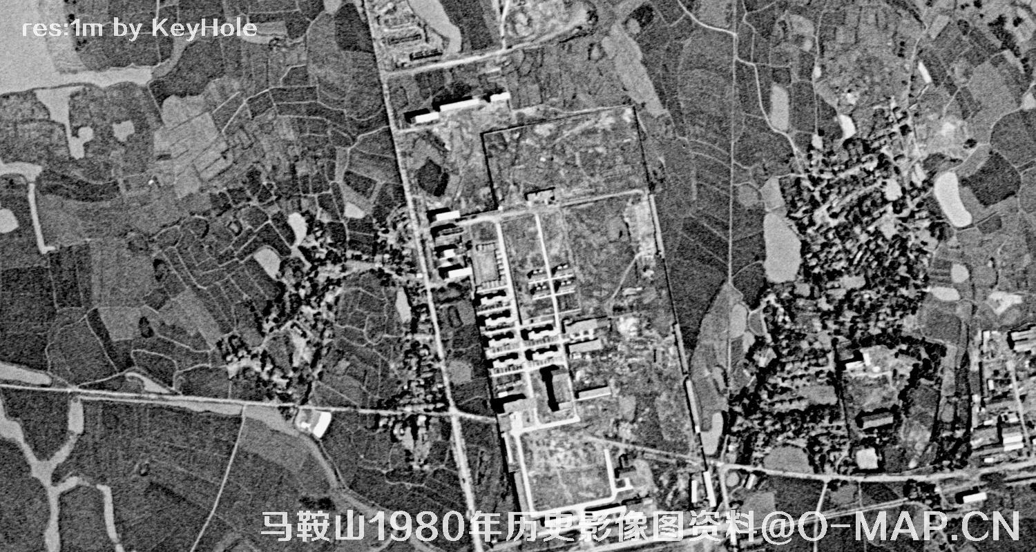 安徽省马鞍山市1980年历史影像图资料