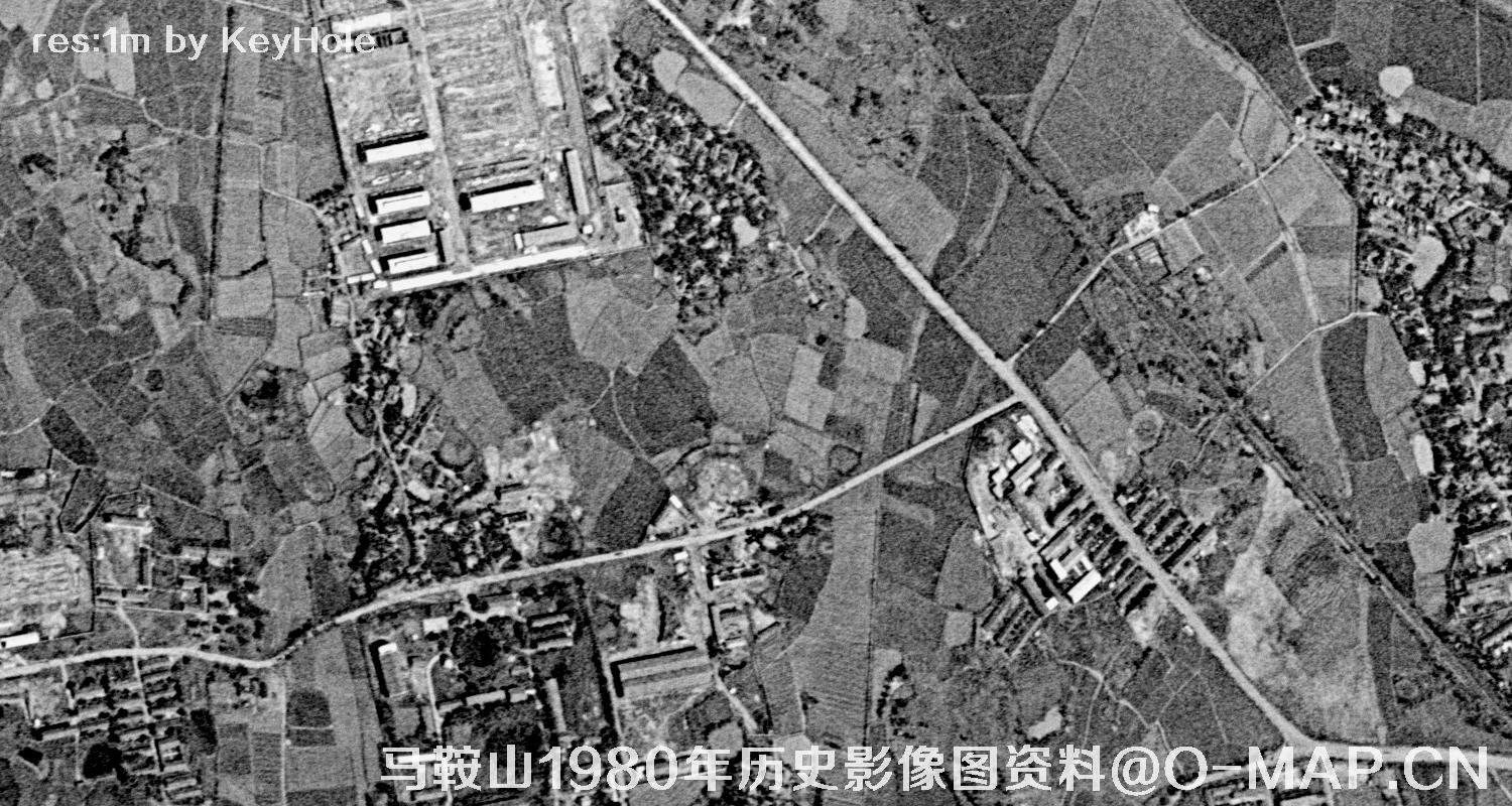 安徽省马鞍山市1980年历史影像图资料