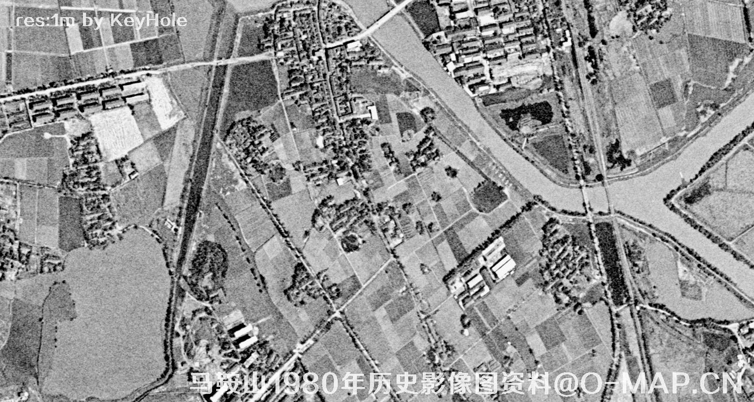 安徽省马鞍山市1980年历史影像图资料