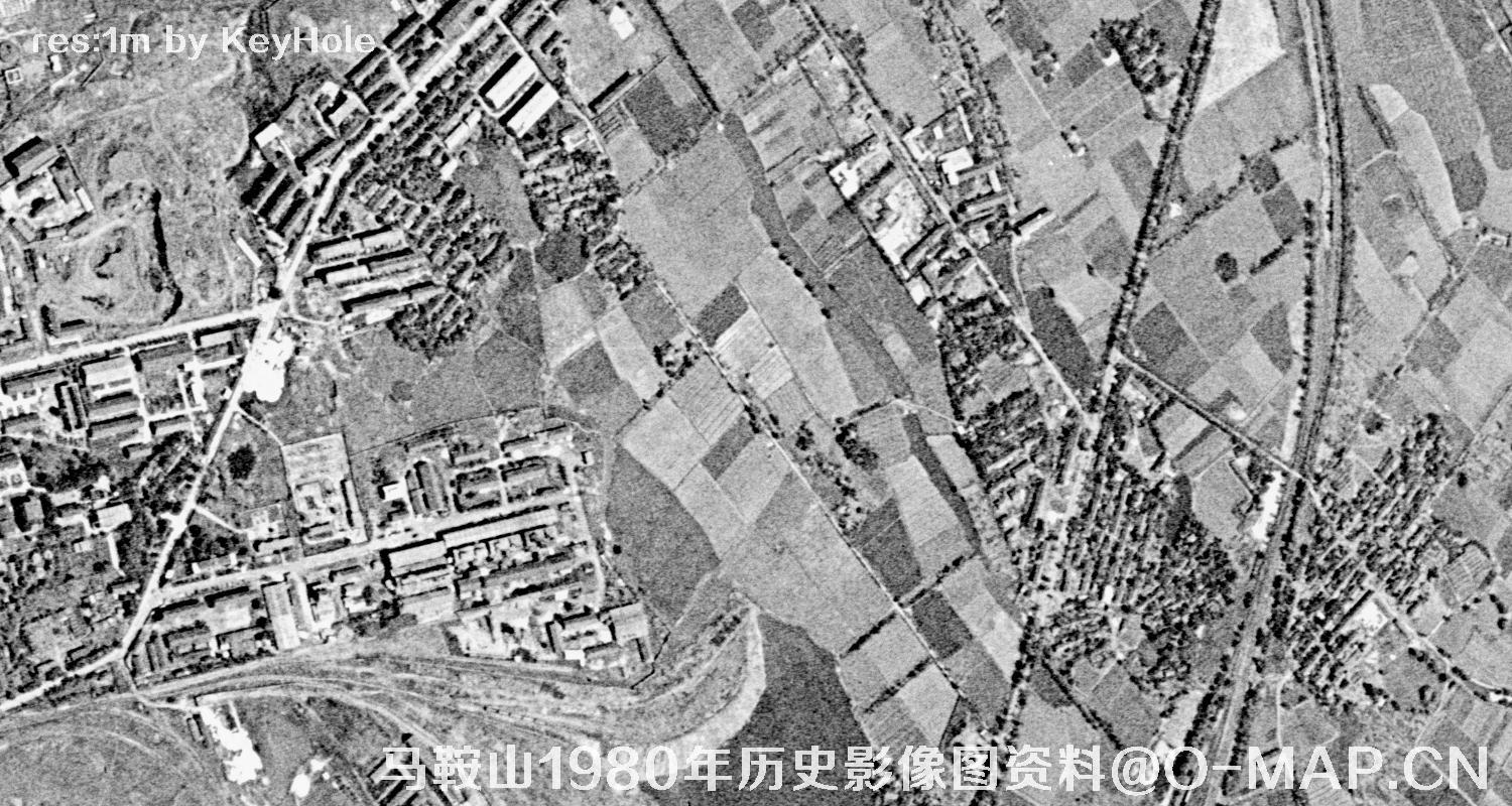 安徽省马鞍山市1980年历史影像图资料
