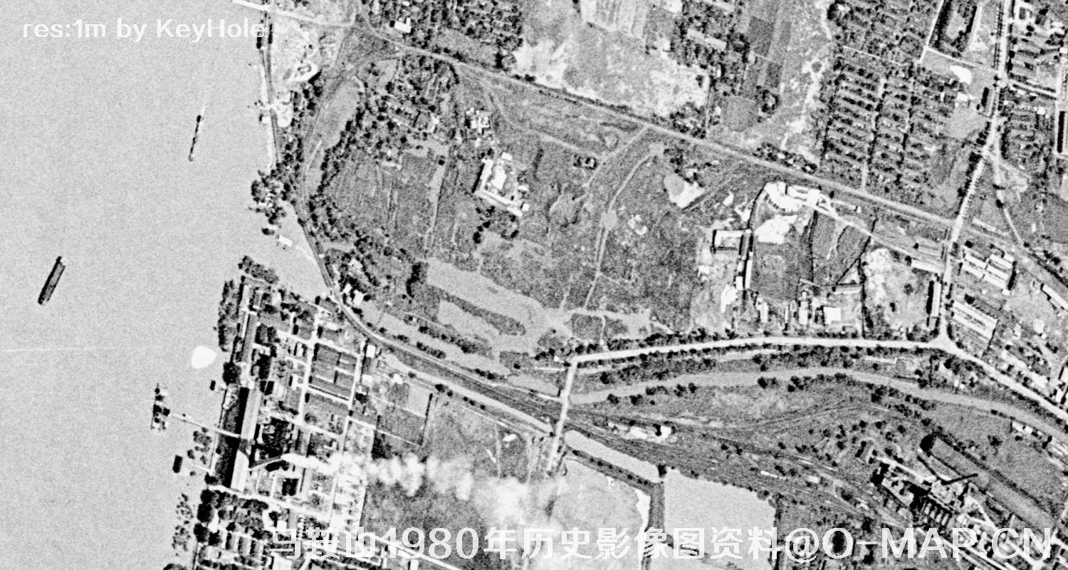 安徽省马鞍山市1980年历史影像图资料