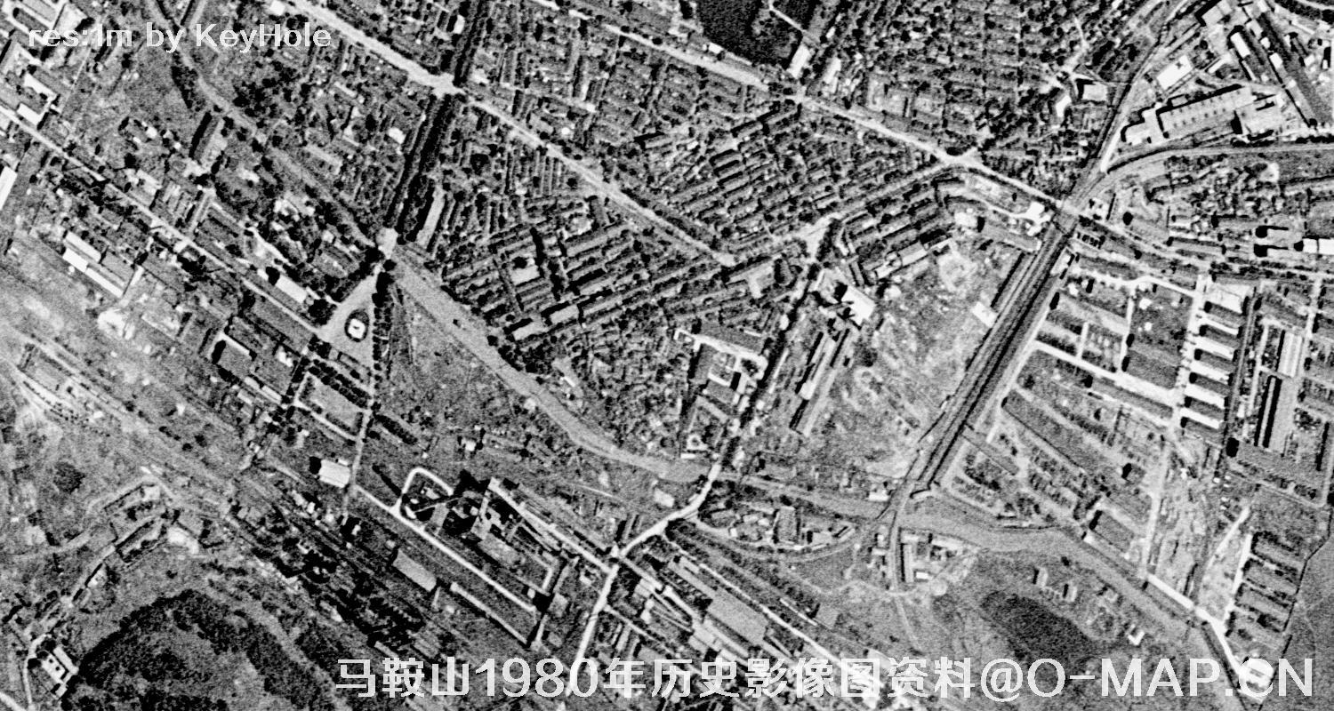 安徽省马鞍山市1980年历史影像图资料