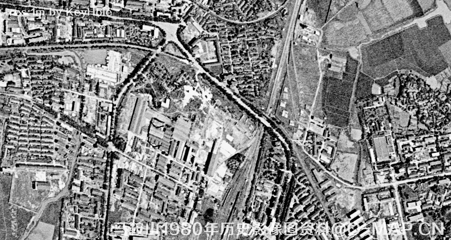 安徽省马鞍山市1980年历史影像图资料