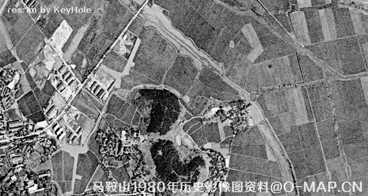 安徽省马鞍山市1980年历史影像图资料