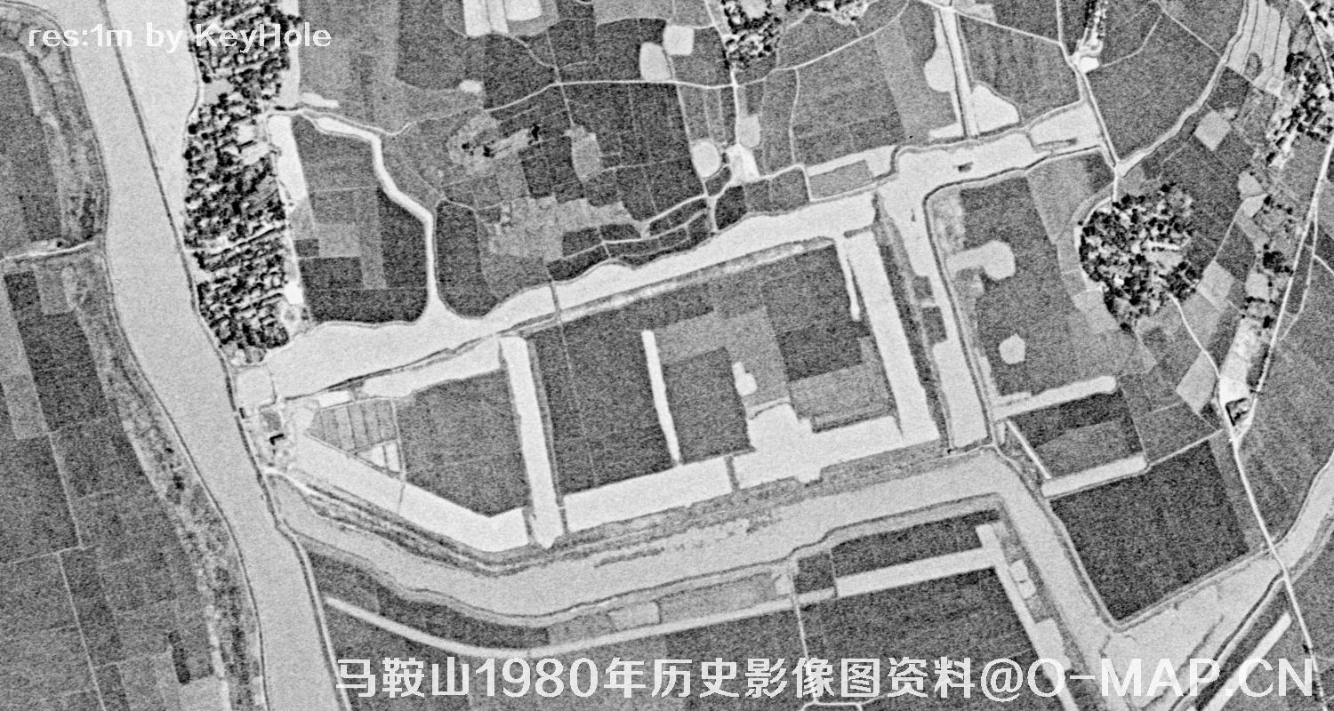 安徽省马鞍山市1980年历史影像图资料