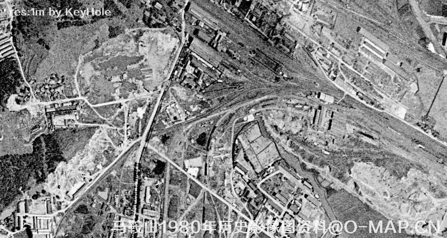 安徽省马鞍山市1980年历史影像图资料