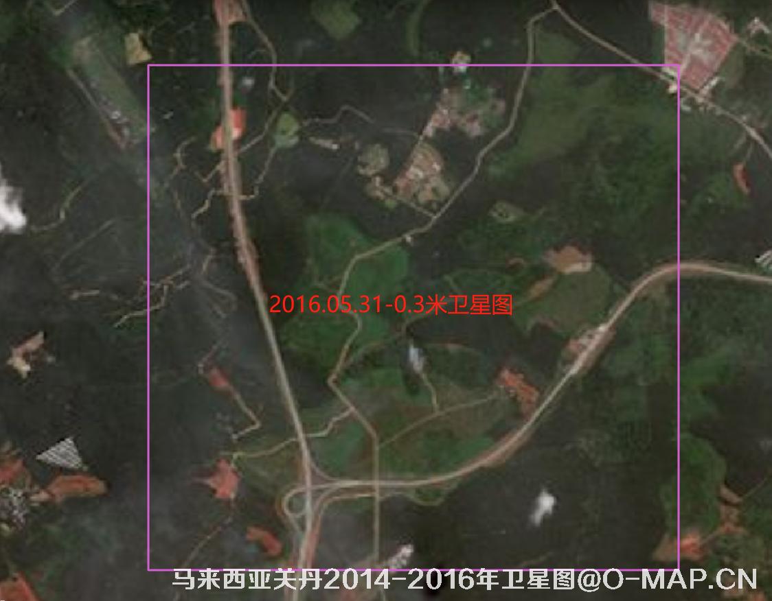 马来西亚关丹2014-2016年卫星图