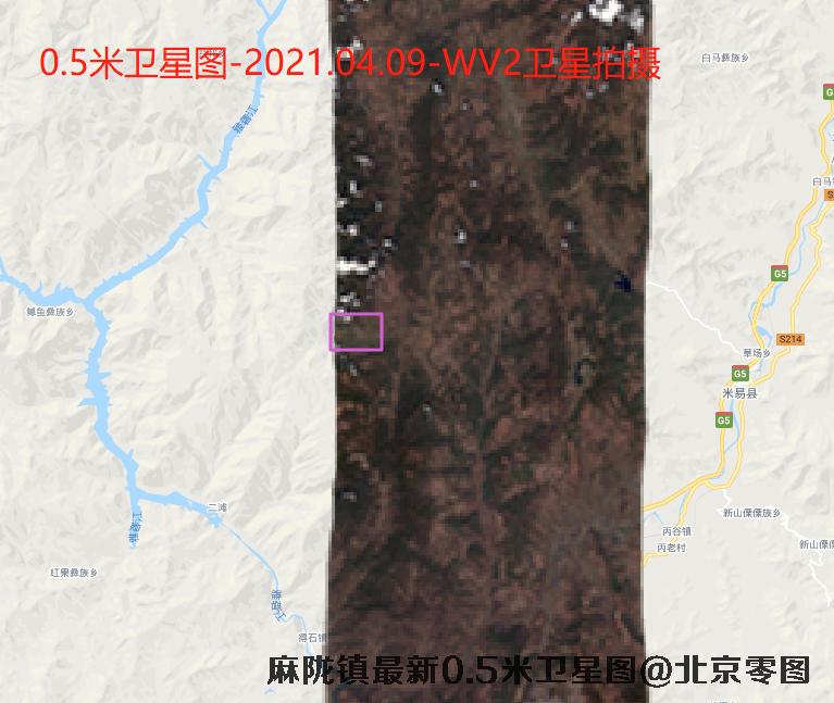 麻陇镇最新0.5米卫星图查询结果