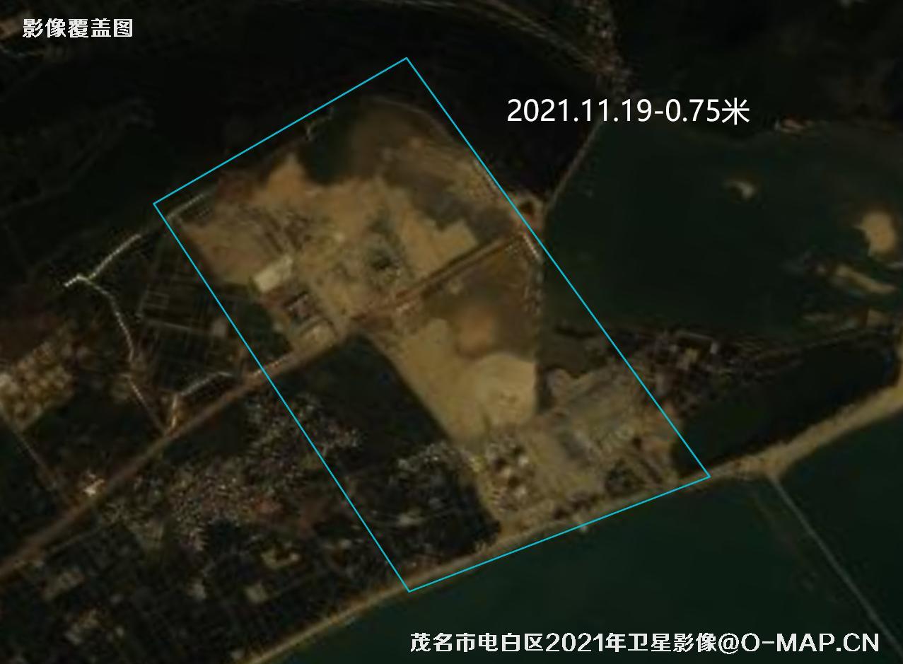 广东省茂名市电白区2020年到2023年历年高清卫星影像图