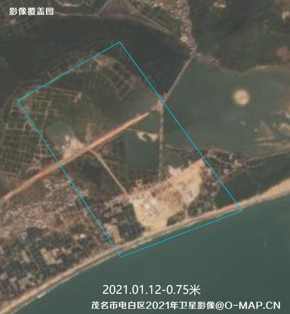 广东省茂名市电白区2020年到2023年历年高清卫星影像图