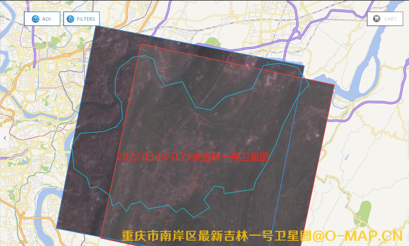 重庆市南岸区2022年最新卫星影像查询结果