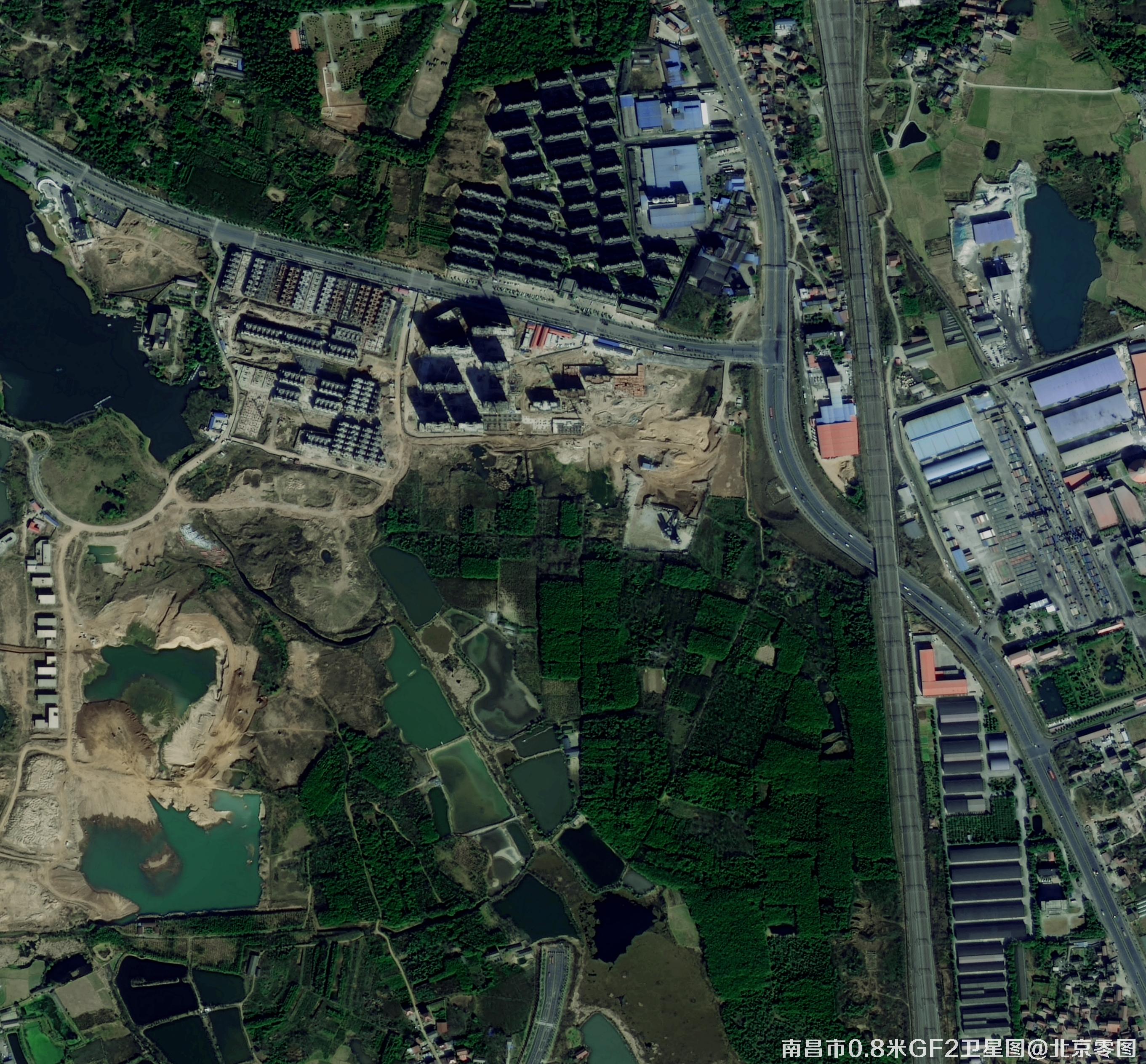 江西省南昌市2021年最新0.8米高分二号卫星图