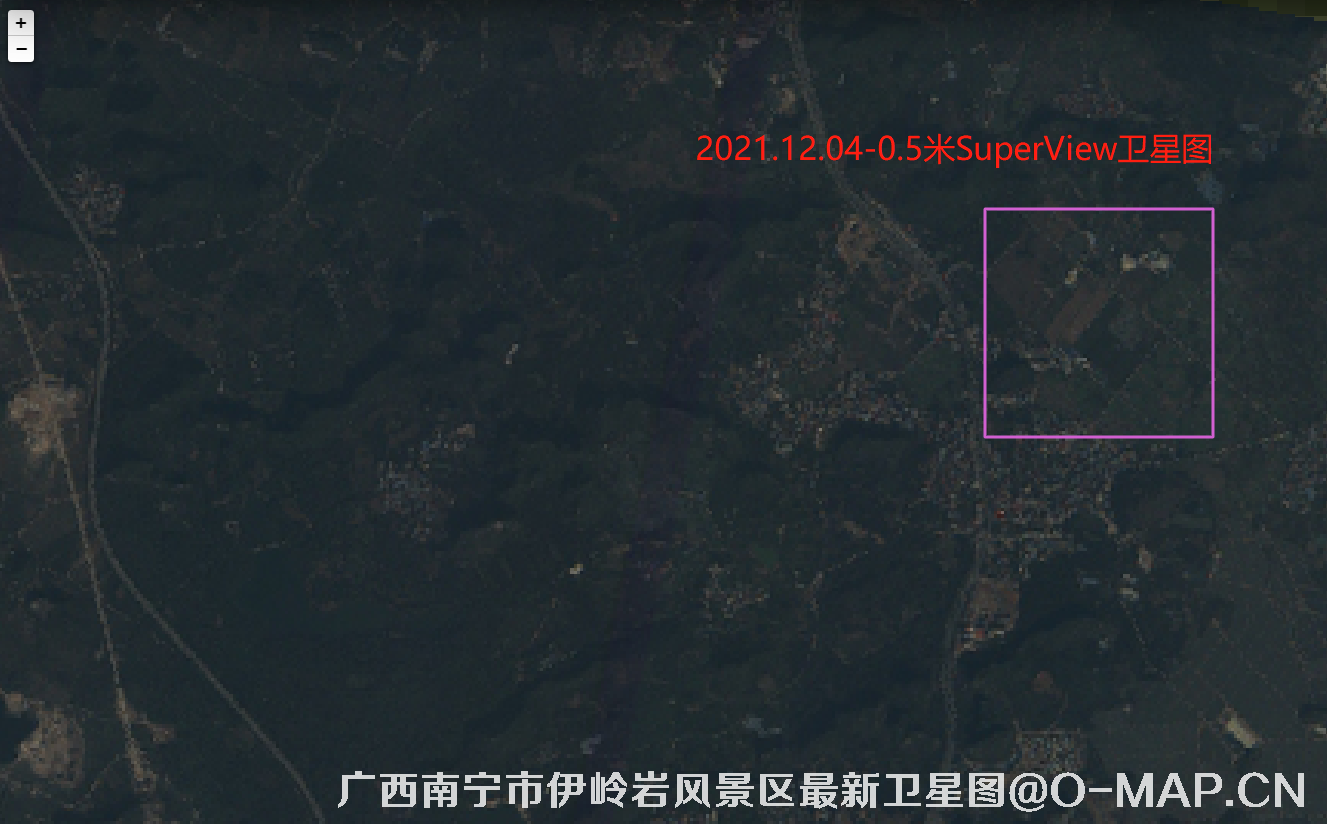 广西省南宁市伊岭岩风景区2021年最新高景一号卫星图