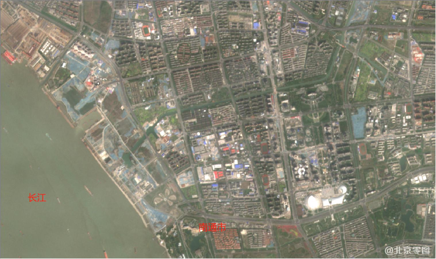 南通市2021年3月份卫星图
