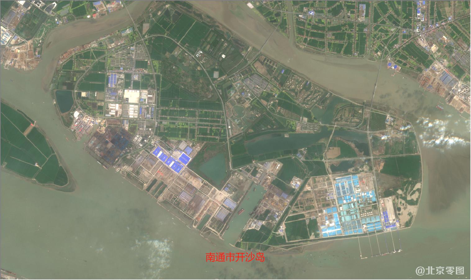 南通市2021年3月份卫星图