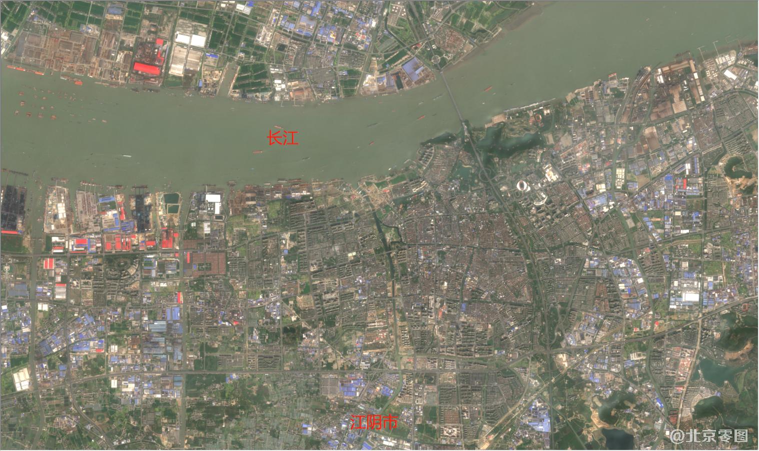 南通市2021年3月份卫星图
