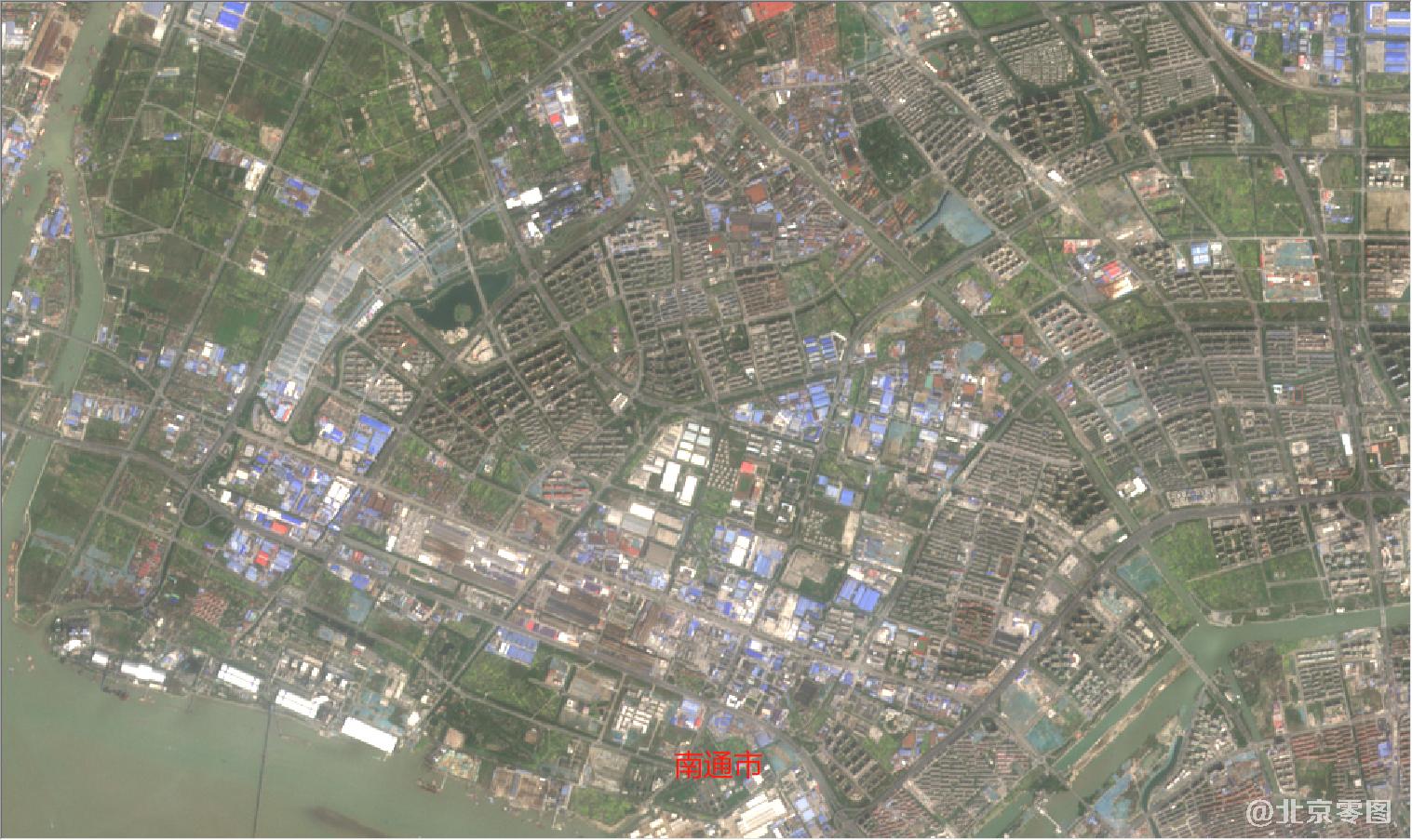 南通市2021年3月份卫星图
